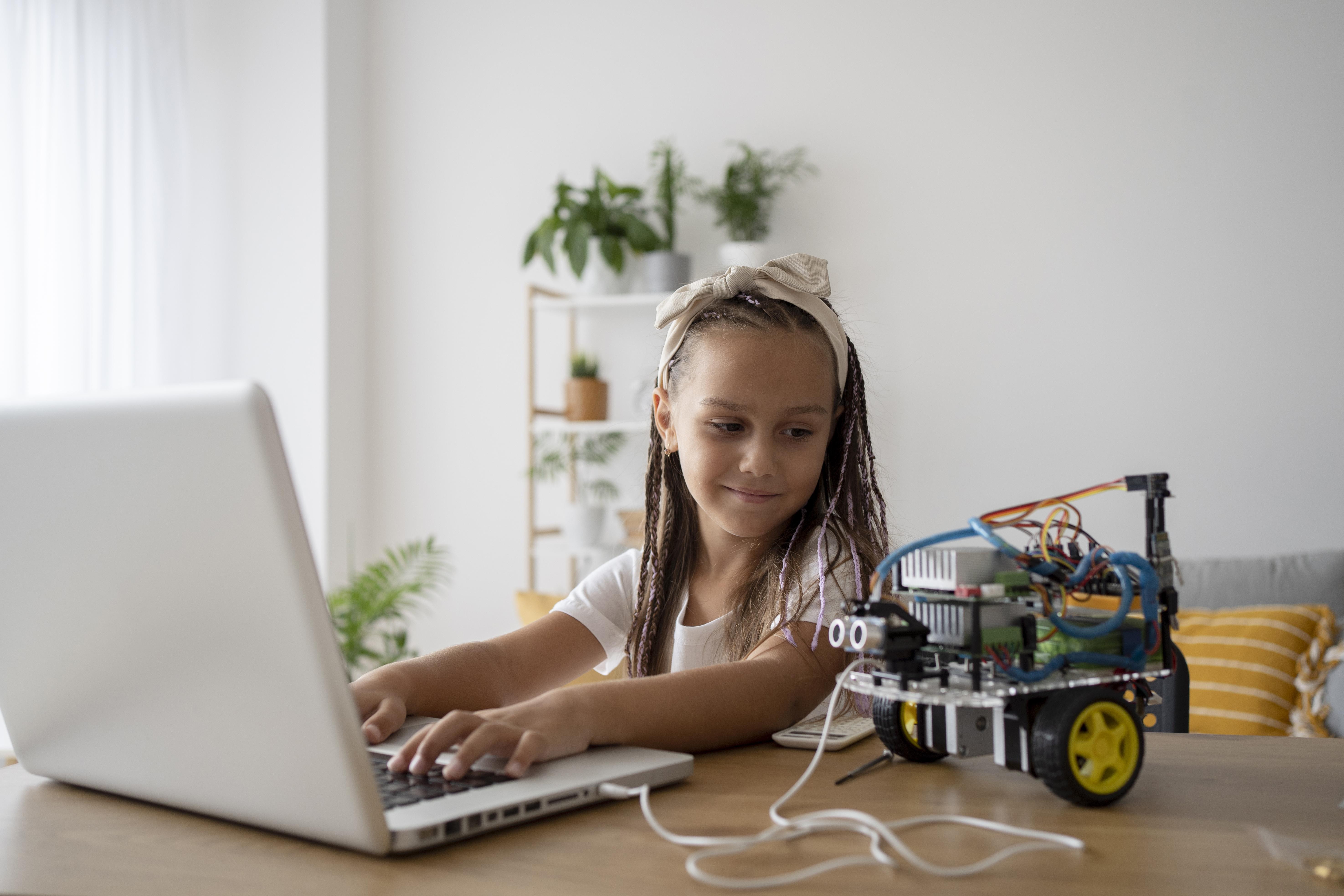 Kids learning robotics